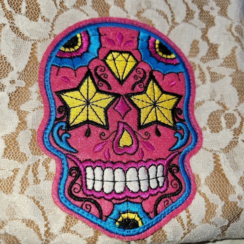 NWT Sugar Skull‎ Women's Tall Lace Cowboy Cowgirl Boot Covers Adjustable Size - Picture 5 of 6